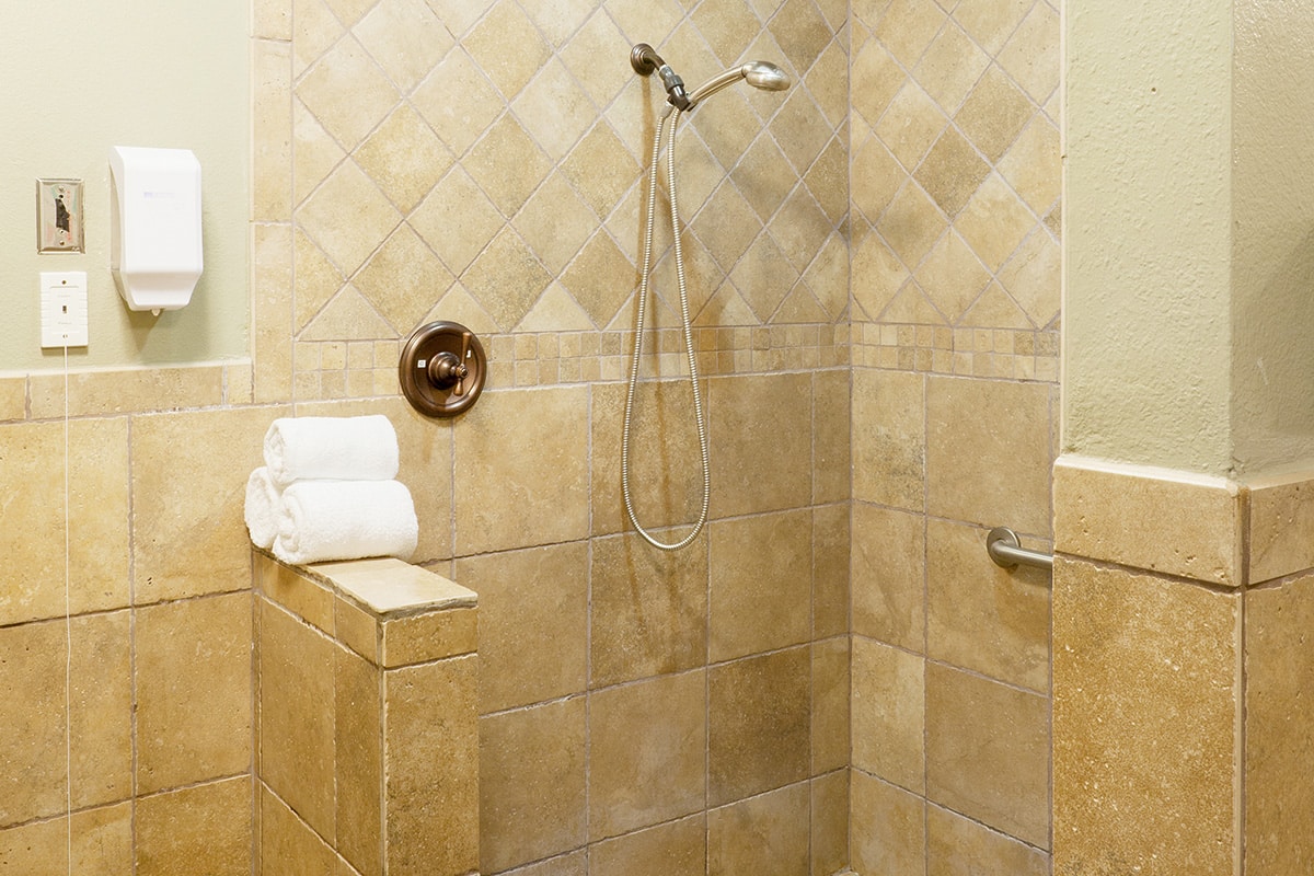 A shower at Oak River Rehab