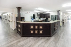 The nurses station at Oak River