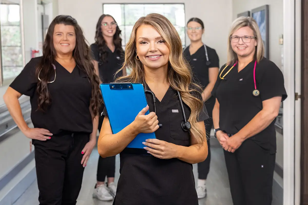 The team of employees at Oak River